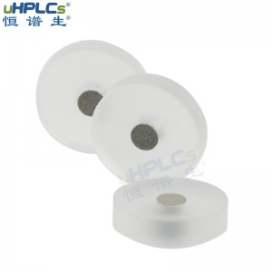 恒譜生超高壓PCTFE液相色譜耗材不銹鋼在線過濾器篩板，OD6.4*ID1.6*H1.6